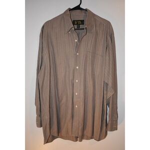 Bobby Jones Mens XL Multi Color Plaid Long Sleeve Golf Button Up Shirt
